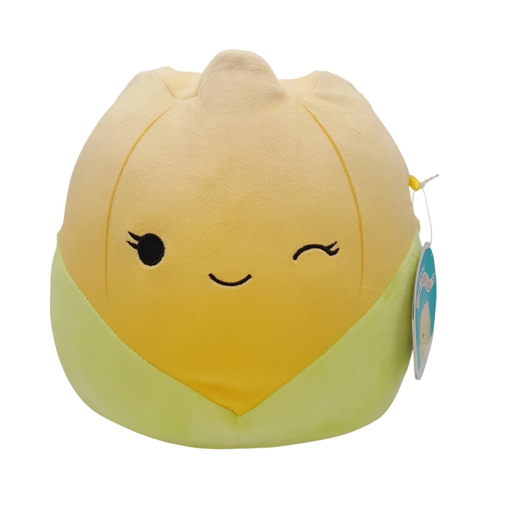 Squishmallows Jeannie the Tulip 8 Inch Yellow Green Flower Plush Toy 2020 S8-686